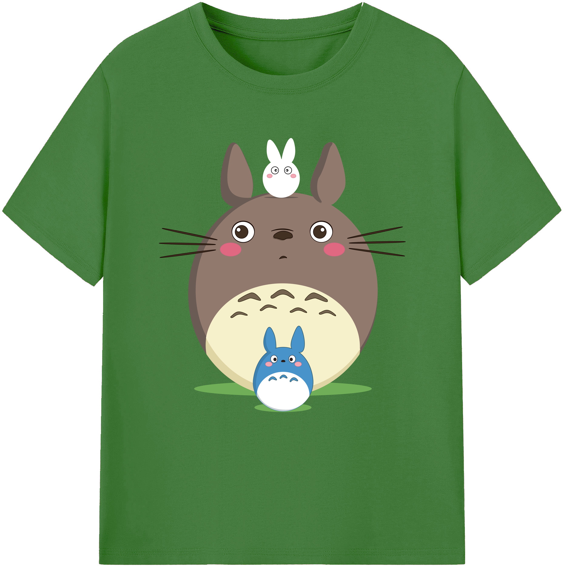 （画像用） となりのトトロ 草壁メイ 草壁サツキ My Neighbor Totoro Satsuki Kusakabe Mei Kusakabe レディースカジュアルプリントTシャツ（綿100％）